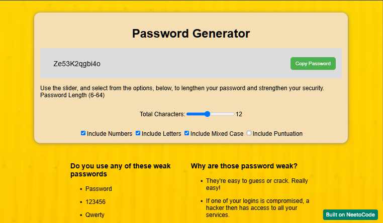 password Generator